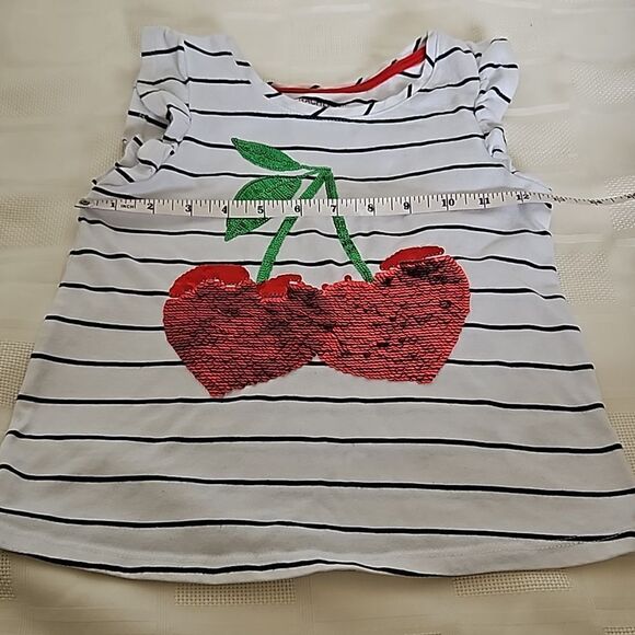 Rachel Zoe Girl's Sequins Top 10-12 Years Old Red/ White - Picture 7 of 16